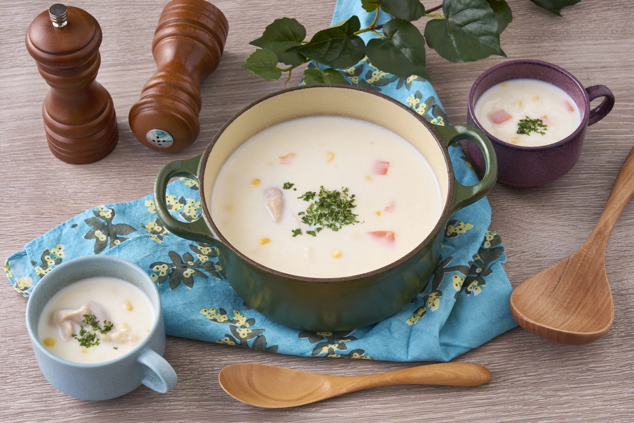 チキンコーンチャウダースープ